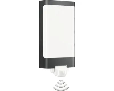Produktbild von STEINEL L 240 S, Wandbeleuchtung für den Außenbereich, Anthrazit, Edelstahl, IP44, Eingang, Wandmontage