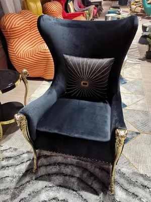 Produktbild von Luxus Sessel Couch Polster Möbel Einsitzer Couchen Sofa Ohrensessel