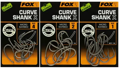Produktbild von Fox Edges Curve Shank X - 10 Karpfenhaken, Größe:2