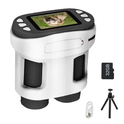 Produktbild von 1000x Kinder-Handmikroskop,1080P HD,2,0"IPS-Display, tragbares Taschenmikroskop,32GB TF-Speicherkarte,für Experimente,ideales Geschenk für 4–12 Jahre