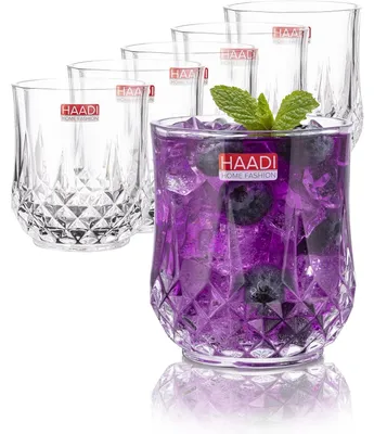6 Trinkgläser 320 ml, Kristallgläser, spülmaschinenfest, für Zuhause & Events