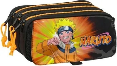 Produktbild von Naruto Federmäppchen Schüleretui 3-stufig, offiziell lizenziert, 21x10x8 cm
