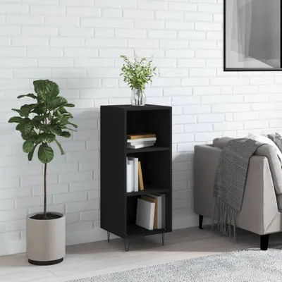Produktbild von vidaXL Sideboard Schwarz 34,5x32,5x90 cm Holzwerkstoff