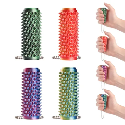 Zdjęcie produktu dla Ouchies Pain Fidget | Zestaw 4 sztuk | Sensoryczny gadżet antystresowy dla dorosłych i młodzieży od 14 lat | Gadżet dotykowy do rąk w 4 kolorach