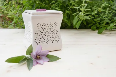Image de Chauffe-cire électrique, céramique, lampe à parfum 25 W