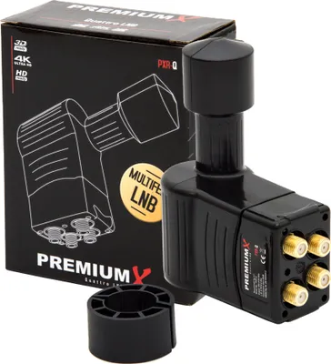 Produktbild von PremiumX Rocket Quattro LNB PXR-Q 3° Grad Slim Multifeed für Multischalter