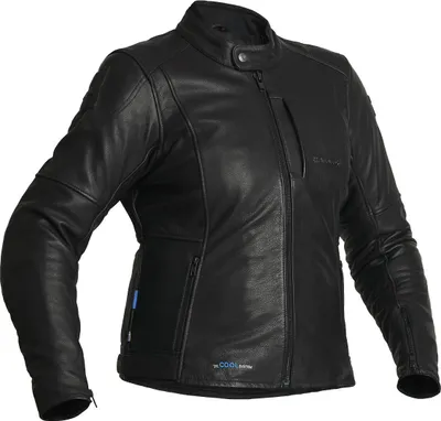 Produktbild von Halvarssons Vitsand wasserdichte Damen Motorrad Lederjacke, schwarz, 40
