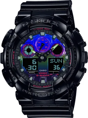 Produktbild von Casio G-Shock Armbanduhr GA-100RGB-1AER