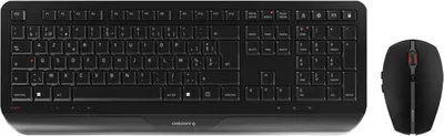 Obrázok produktu pre CHERRY Gentix Desktop, Plná veľkosť (100 %), Bezdrôtový, RF Wireless, Čierna, Obsahuje myš