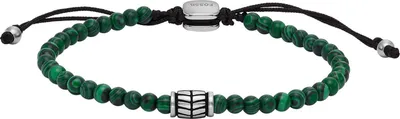 Immagine prodotto di FOSSIL braccialetto Bead Bracelet Reconstructed Malachite verde scuro
