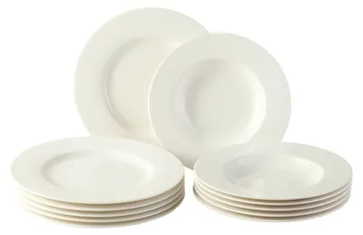 Produktbild von vivo - Villeroy & Boch Group - Basic White Tafelservice 12 teilig 6 Personen Wei