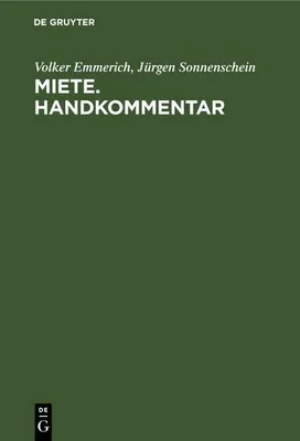 Produktbild von Miete. Handkommentar