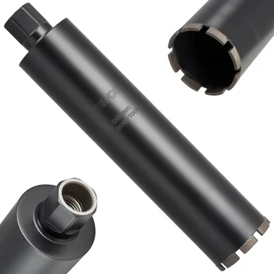 Produktbild von VEVOR Kernbohrer Bohrkrone φ 89 mm 356 mm Bohrtiefe, 1-1/4 Zoll-7 Innengewinde, Hochpräzisions-Schweißtechnologie, Nass-Diamantkernbohrer Kernlochbohrer für Stahlbeton Ziegel Mauerwerk
