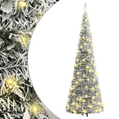 Produktbild von Pop-Up-Weihnachtsbaum Künstlich Beschneit 50 LEDs 120 cm