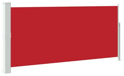 Image de vidaXL Marquise latérale extensible 140x300 cm rouge