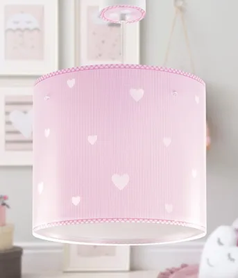Zdjęcie produktu dla Lampa sufitowa Sweet Dreams - Serca dla dzieci różowa