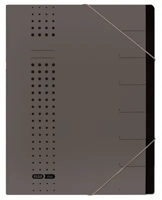Zdjęcie produktu dla Elba 400001999 Organizer szykowny - 7 przegródek, A4, karton (RC), 450 g/m², antracytowy