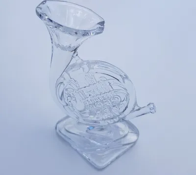 Produktbild von Glasfigur Horn Musikinstrument Fantasia 13,5cm, aus Kristallglas