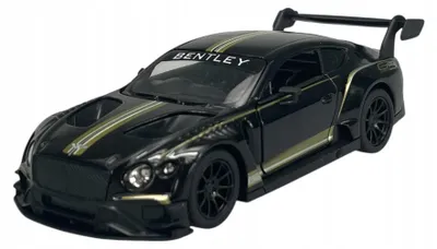 Produktbild von KINSMART Bentley Continental GT3 Schwarz Metallmodellauto 1:38