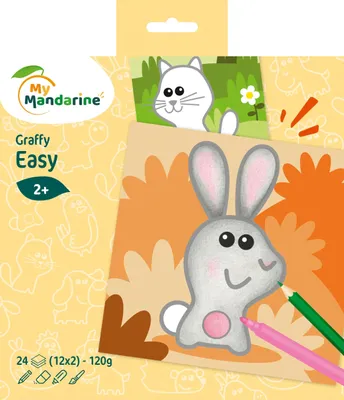 Produktbild von Avenue Mandarine 5x Graffy Easy, Tiere auf dem Bauernhof - Gelb GY129C