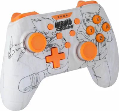 Produktbild von Switch Controller Naruto weiß/orange wired