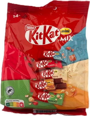Immagine prodotto di KitKat Mini Mix 14 barrette di cioccolato 14 barrette (sacchetto da 197,4 g)