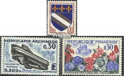Produktbild von Briefmarken Frankreich 1963 Mi 1420,1421,1422 (kompl.Ausg.) postfrisch Wappen