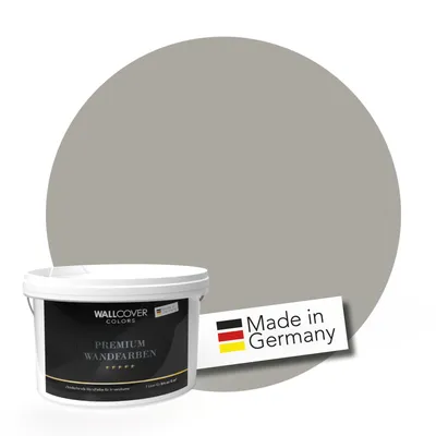 Produktbild von WALLCOVER PREMIUM Wandfarbe Friedliches Gletschergrau Hochdeckend Matt 1L für 8