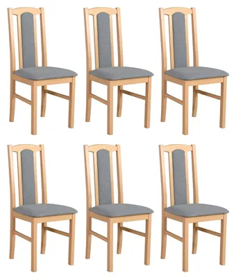 Obrázek produktu pro Jídelní židle ESSZIMMERSTUHL - sada 6 kusů, barva: sonoma, design: hygge, model: 91