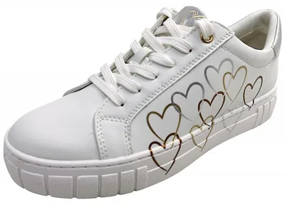 Imagen del producto de Zapatos deportivos para mujer de la marca Marco Tozzi, tipo cordones, color blanco, para uso casual