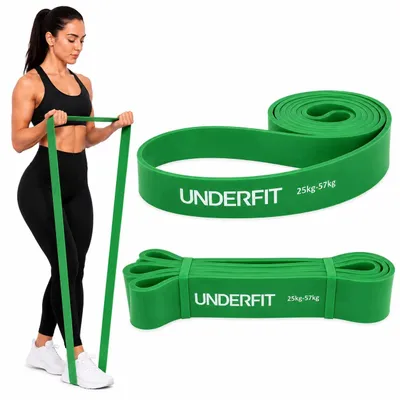 Produktbild von UNDERFIT Power Band Trainingsband Grün 25-57 kg