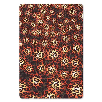 Obrázok produktu pre Podložka pod myš - Leopard - vzor - červená - 18x27cm - Rohožka pod myš