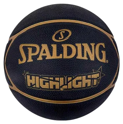 Immagine prodotto di Spalding - Pallone da basket "Highlight" PP8974 (7) (nero/marrone)