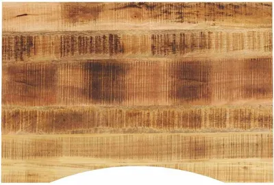 Produktbild von Tischplatte aus Holz mit Aussparung, Ersatztischplatte für Büro- und Esstische, Massivholz aus Mango