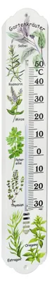 Produktbild von TFA Thermometer - Krauter - Kunststoff - XL - weis - 50 x 9,2 cm - Gartendekoration