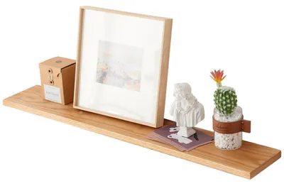 Produktbild von Wandregal Eiche Massiv 60cm Schweberegal Holz