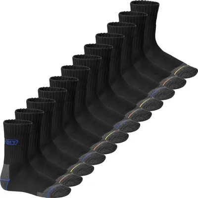 Produktbild von MT Herren Arbeits- und Freizeitsocken (12 Paar), Robuste Work Socken - Mix 43-46