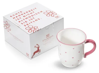Produktbild von Gmundner Keramik Herzerl Rosa, Schokotasse (0,3 L)