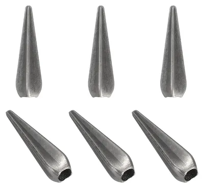 Bolo-Krawattenspitzen, 6 Stück, 1,18 Zoll, Legierung, 4 mm, DIY