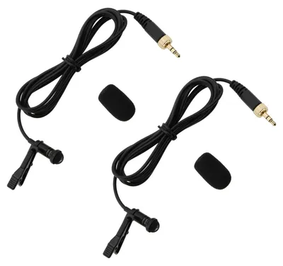 Immagine prodotto di VGOL, 2 microfoni lavalier omnidirezionali da 3,5 mm, sistema audio wireless