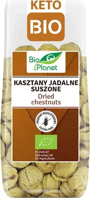 KASZTANY JADALNE SUSZONE BEZGLUTENOWE BIO 200 g - BIO PLANET