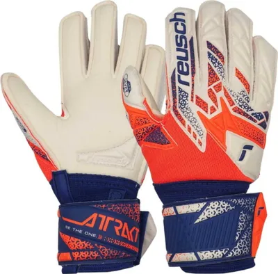 Immagine prodotto di Guanti da portiere Reusch Attrakt Silver Junior arancio e blu 5572214 2500 - 4