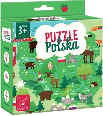 Imagen del producto de Rompecabezas KANGOUROU, Polonia, 3 piezas, modelo 41718