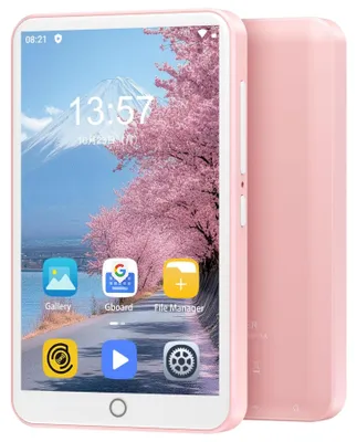 Immagine prodotto di Lettore MP3 rosa - 16 GB di memoria - schermo touchscreen da 4 pollici - Bluetooth e Wi-Fi