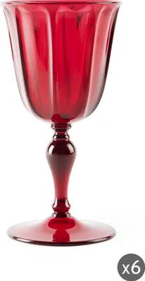 Image de Excelsa Set De 6 Verres Country Plastique 25 Cl Rouge