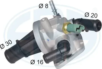 Produktbild von ERA Thermostat Kühlmittel 88°C für OPEL Corsa C Schrägheck (X01) Meriva A (X03) Tigra TwinTop (X04) COMBO Kasten/Kombi AGILA (A) (H00) COMBO Tour