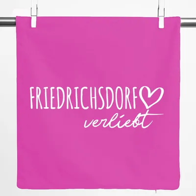 Produktbild von Huuraa Kissenbezug Friedrichsdorf verliebt 40x40cm Fuchsia Baumwolle Dekokissenbezug Geschenkidee