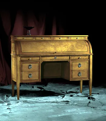 Produktbild von Tische Schreibtisch Büro Tisch Edle Holz Barock Rokoko Antik Stil Möbel Möbel