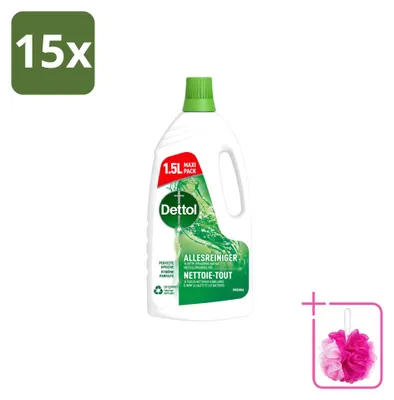 Produktbild von 15 x Dettol Original Allesreiniger - 1,5 l - Sparpackung - 15 Stücke