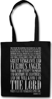 Produktbild von Urban Backwoods Ezekiel 25:17, Stofftasche, Farbe: Schwarz